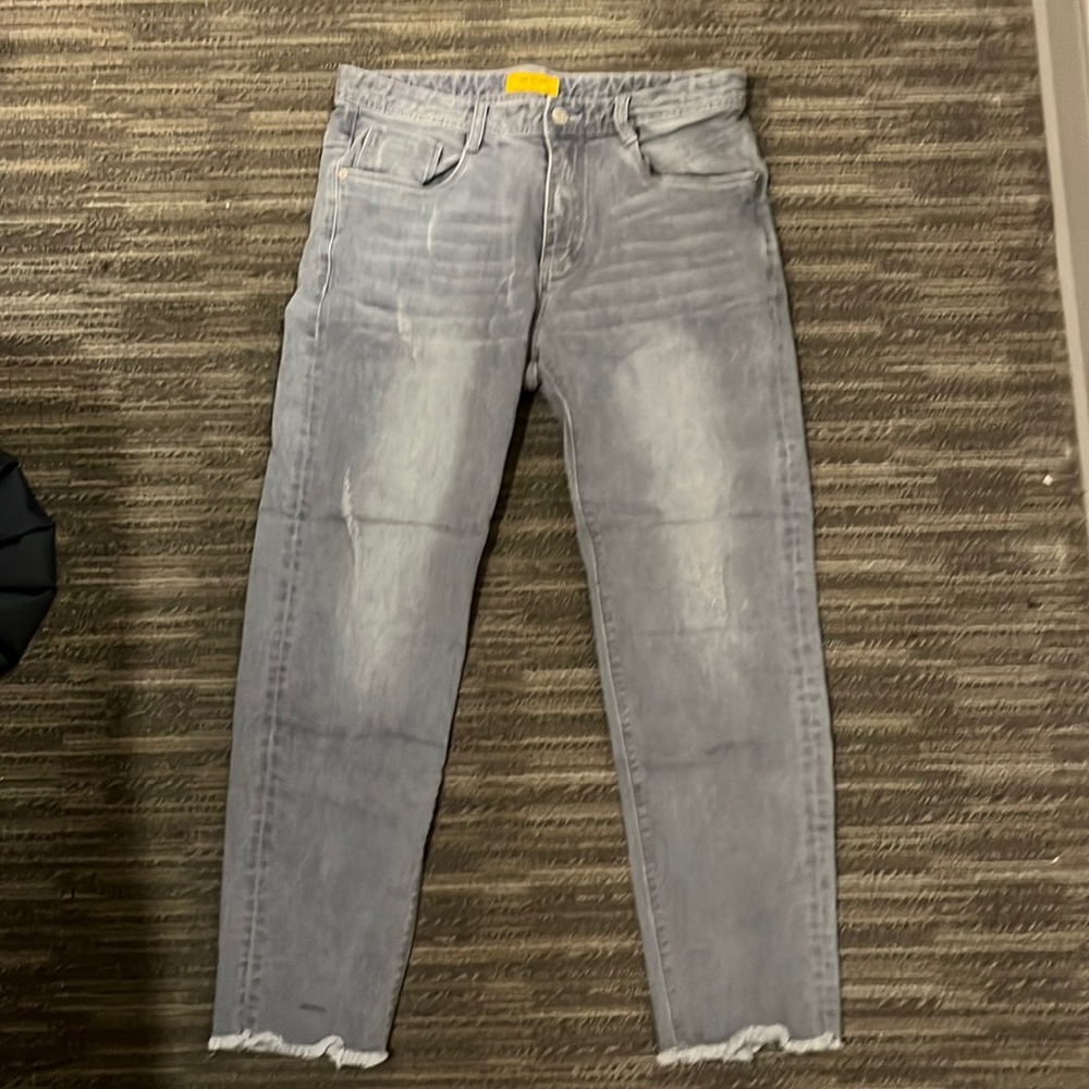 [Bundle] - Him Studio Tapered Jeans light grey blue & beige dockers pants